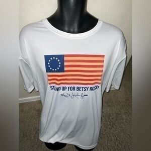 Mens used size 2XL XXL “ Stand up for Betsy Ross” Rush Limbaugh made in America
